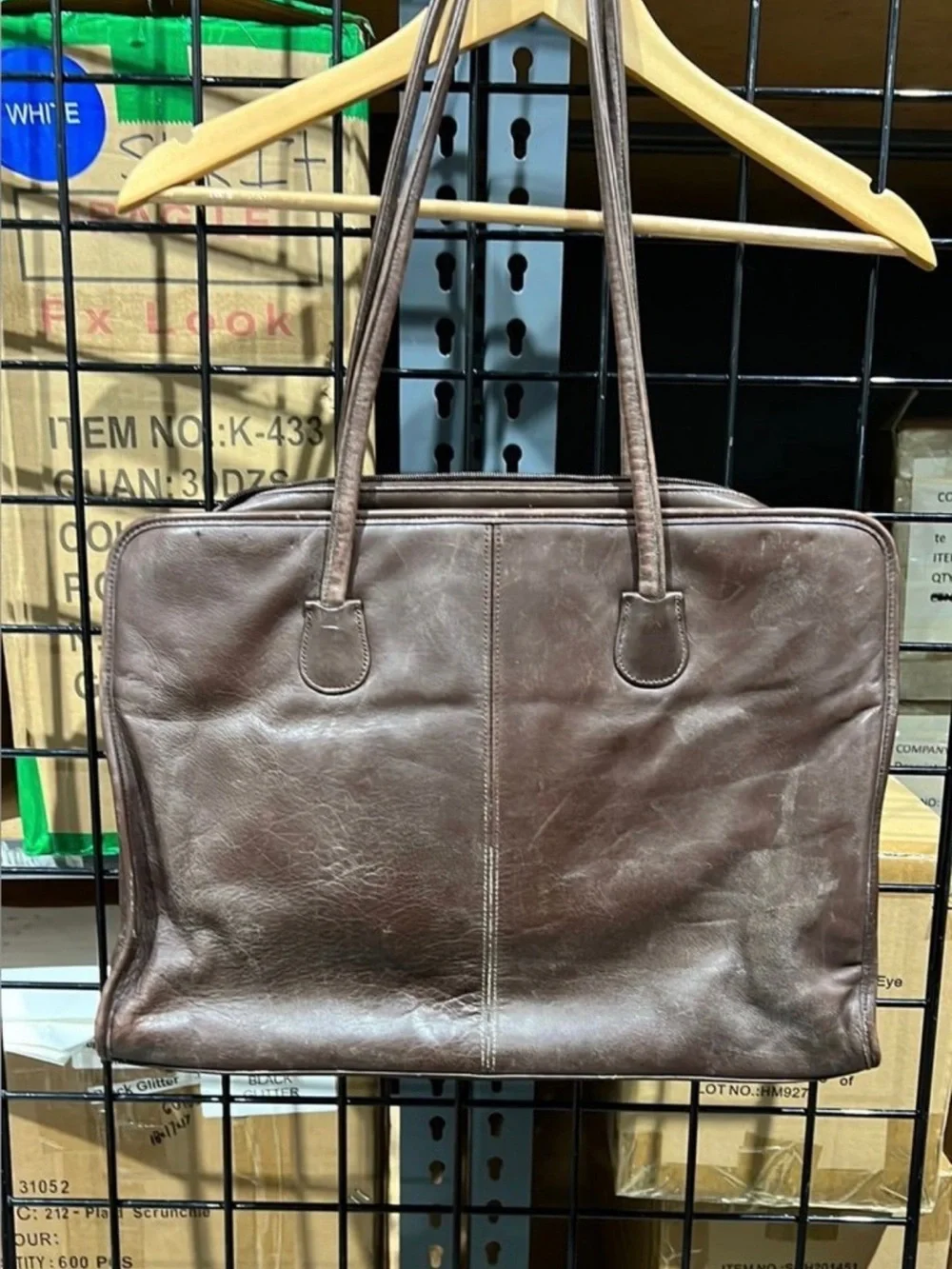 Coach Leather Briefcase Tote